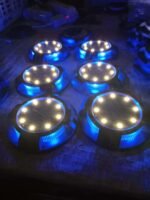 Pack 4 Torche solaires 8 LED Bleu/Blanc – Image 3
