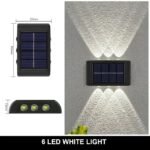 2 Appliques murales solaires 6 LED – Image 7