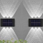 2 Appliques murales solaires 6 LED – Image 11