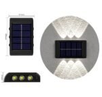 2 Appliques murales solaires 6 LED